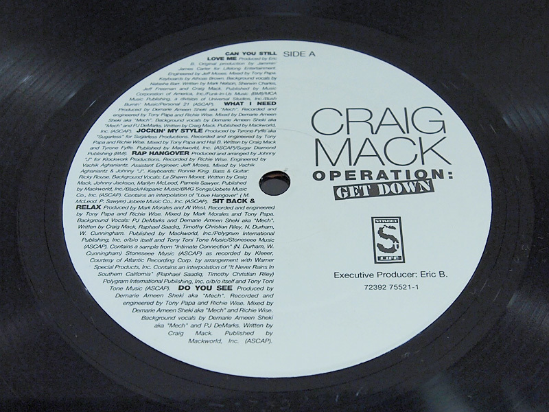 Craig Mack / Operation : Get Down 12inch レコード Street Life Records 1997年_画像3