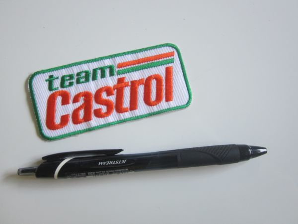 【中古】Team Castrol チーム カストロール オイル ガソリン メーカー ワッペン/自動車 バイク オートバイ スポンサー F1 レーシング 225_画像5