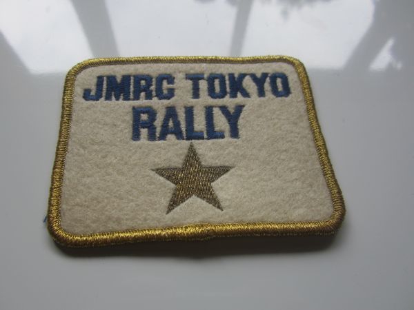 ビンテージ JMRC TOKYO RALLY 東京ラリー 金 ワッペン/自動車 バイク レーシング 古着 アメカジ キャップ トラッカーキャップ 222_画像4