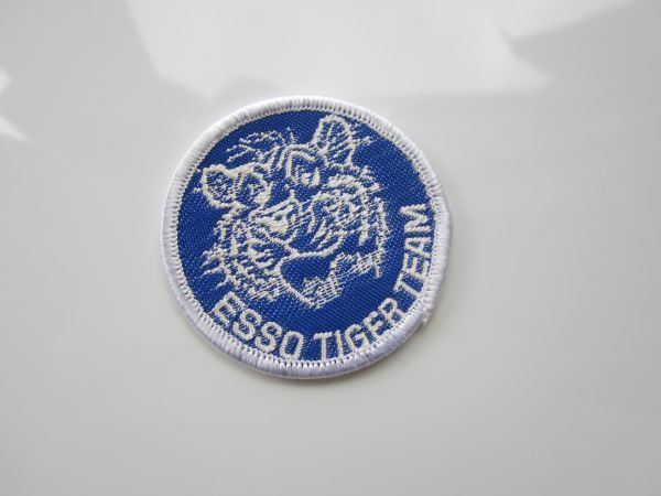 ESSO TIGER TEAM エッソ タイガー 虎 ワッペン/エンブレム 自動車 バイク 整備 作業着 Z01_画像1
