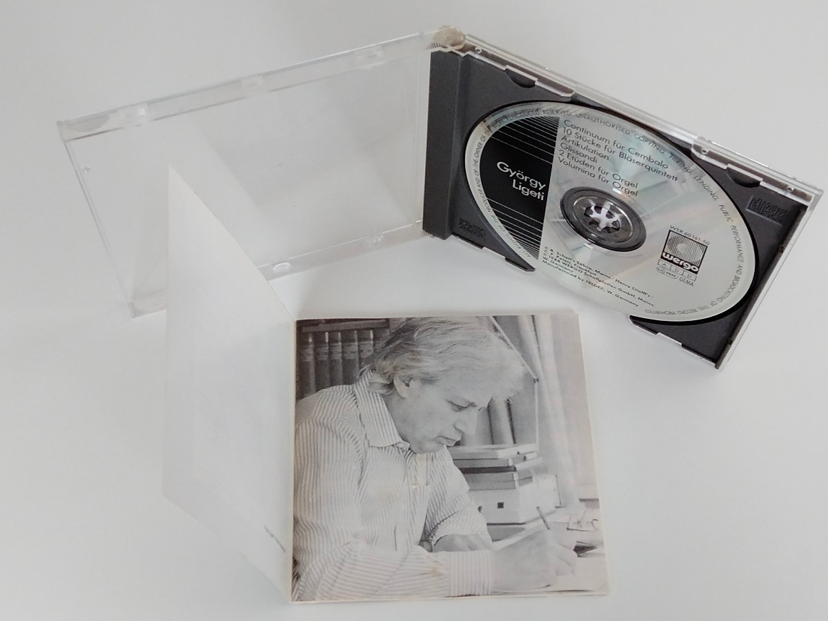 【88年西独盤】Gyorgy Ligeti / Continuum/10 Stucke fur Blaserquintett/Artikulation CD WERGO W.GERMANY WER60161-50 リゲティ,現代音楽_画像5
