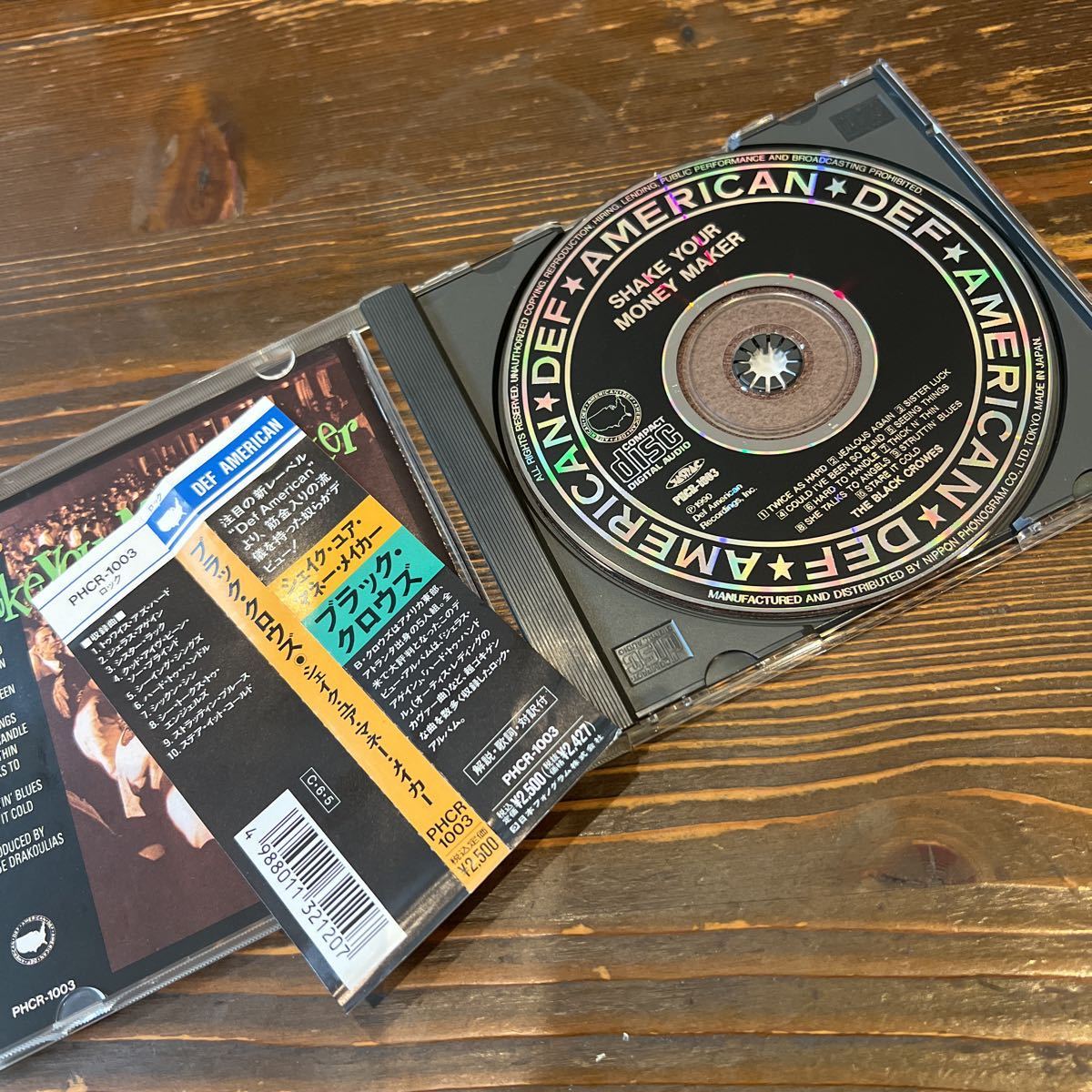 The Black Crowes「Shake Your Money Maker」日本盤10曲入CD・1990年作品［PHCR-1003］※中古CD_画像3