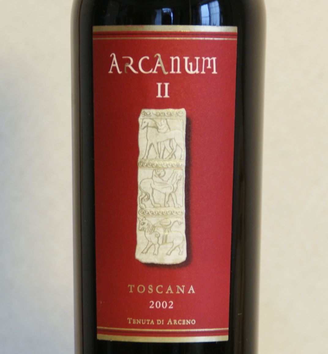 （赤ワイン）アルカヌムⅡ２００２　Arcanum Ⅱ Tenuta di Arceno Toscana 14% 750ml イタリア　f169_画像2