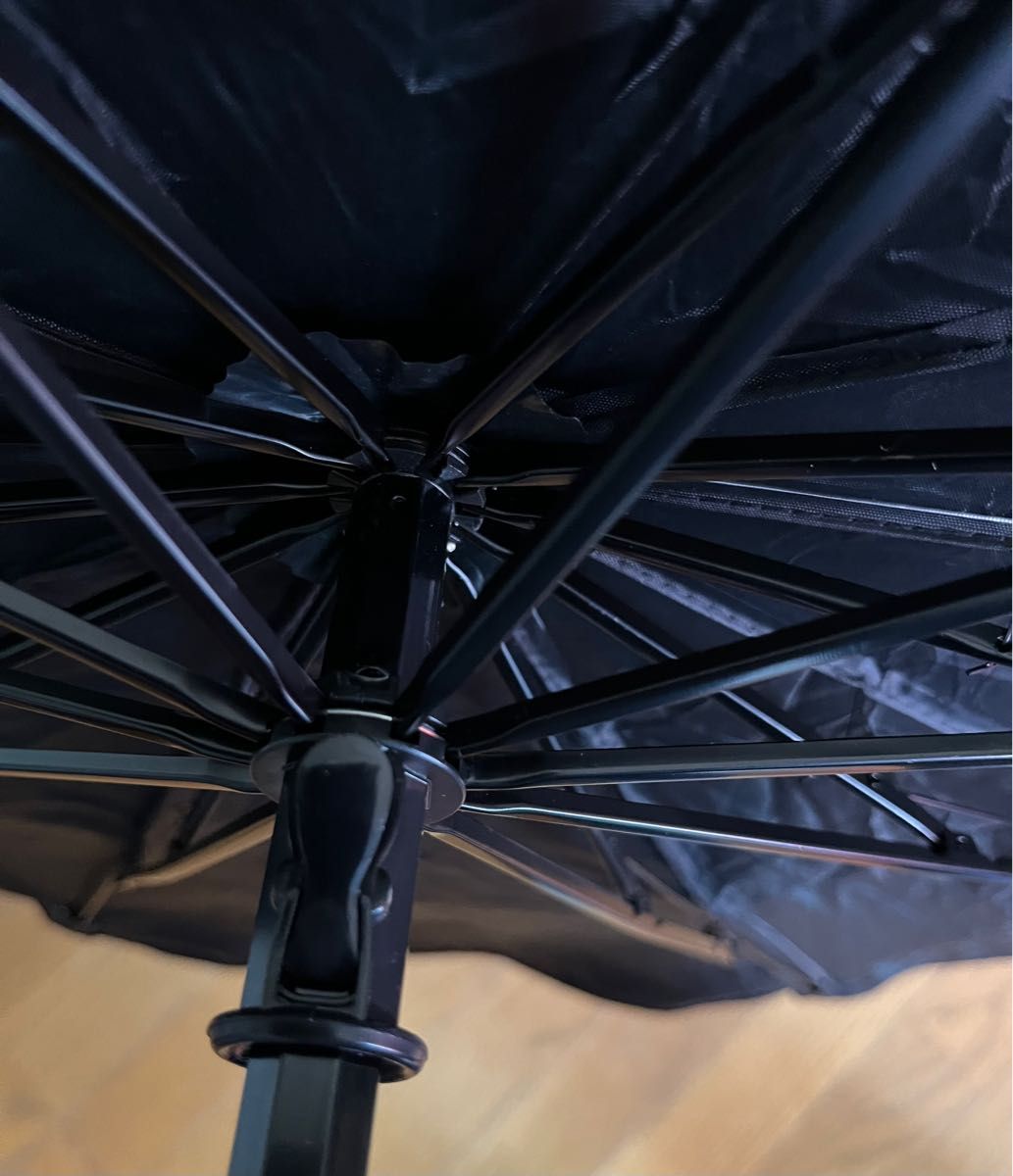 傘型サンシェード　フロントガラス用　遮光　UVカット　日除け　断熱　折りたたみ式　色あせ防止　遮熱　傘型