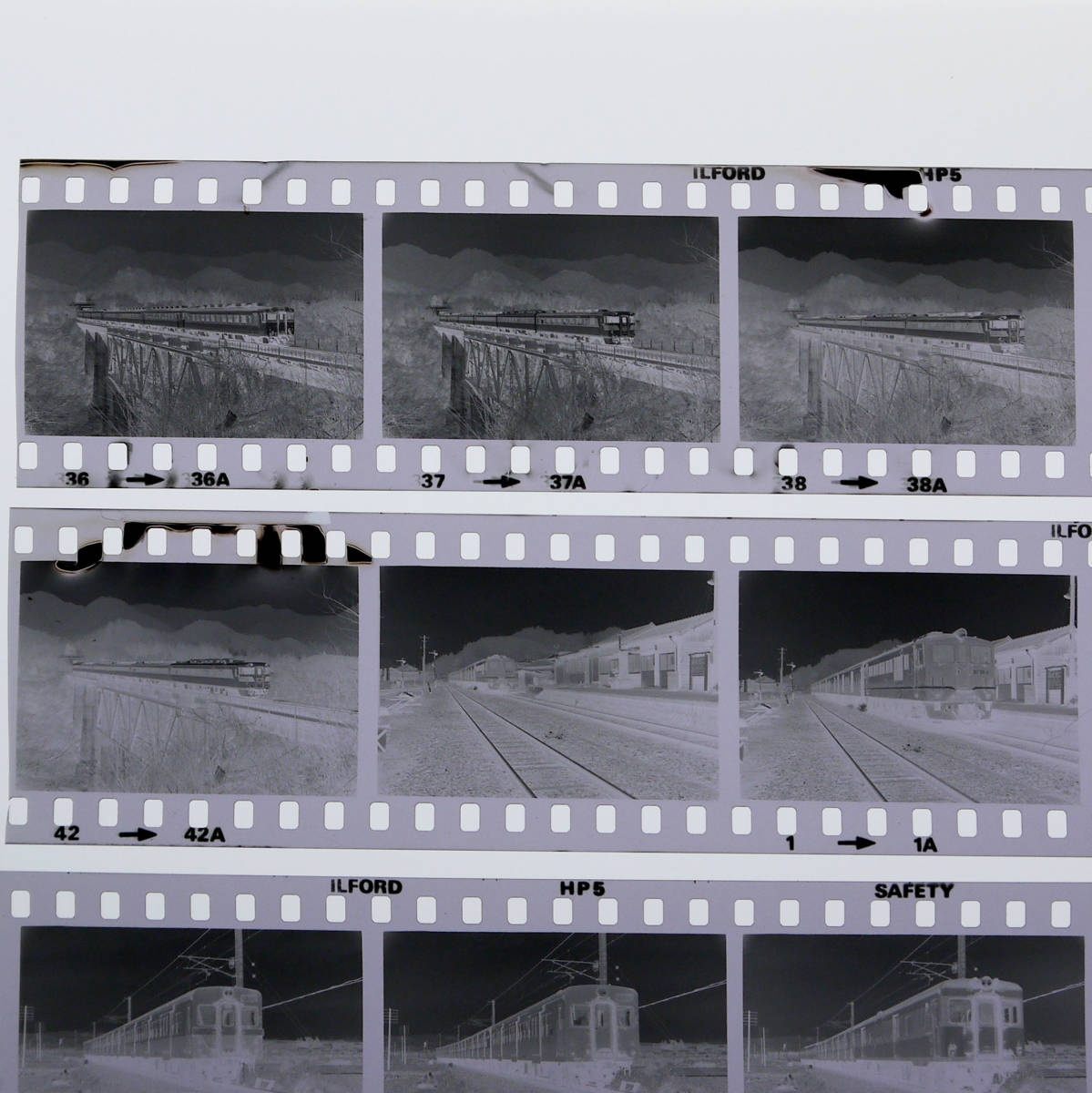 古い鉄道写真 ネガフィルム 『S54.12.31 S55.1.3 三瀬谷橋梁のDF etc.』DF504 南紀 昭和 電車 102002_画像2