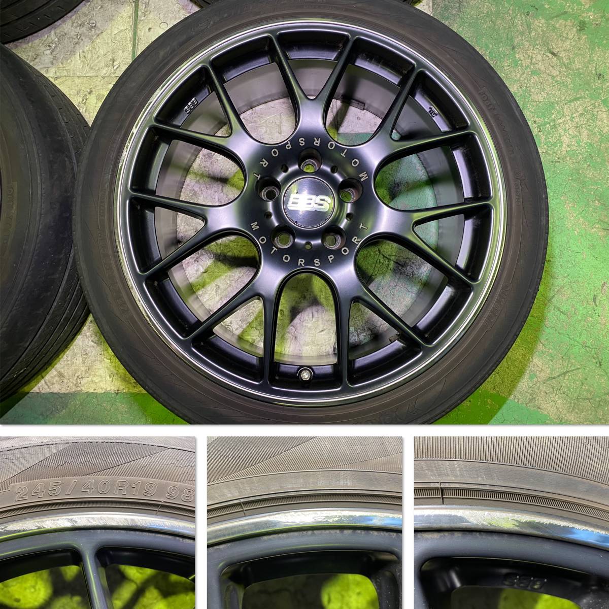 BBS Germany CH-R CH104 8.5J +32 CH106 9.5J +35 PCD120 5H 19インチ BMW レクサス サテンブラック つや消し黒 マットブラック _画像3