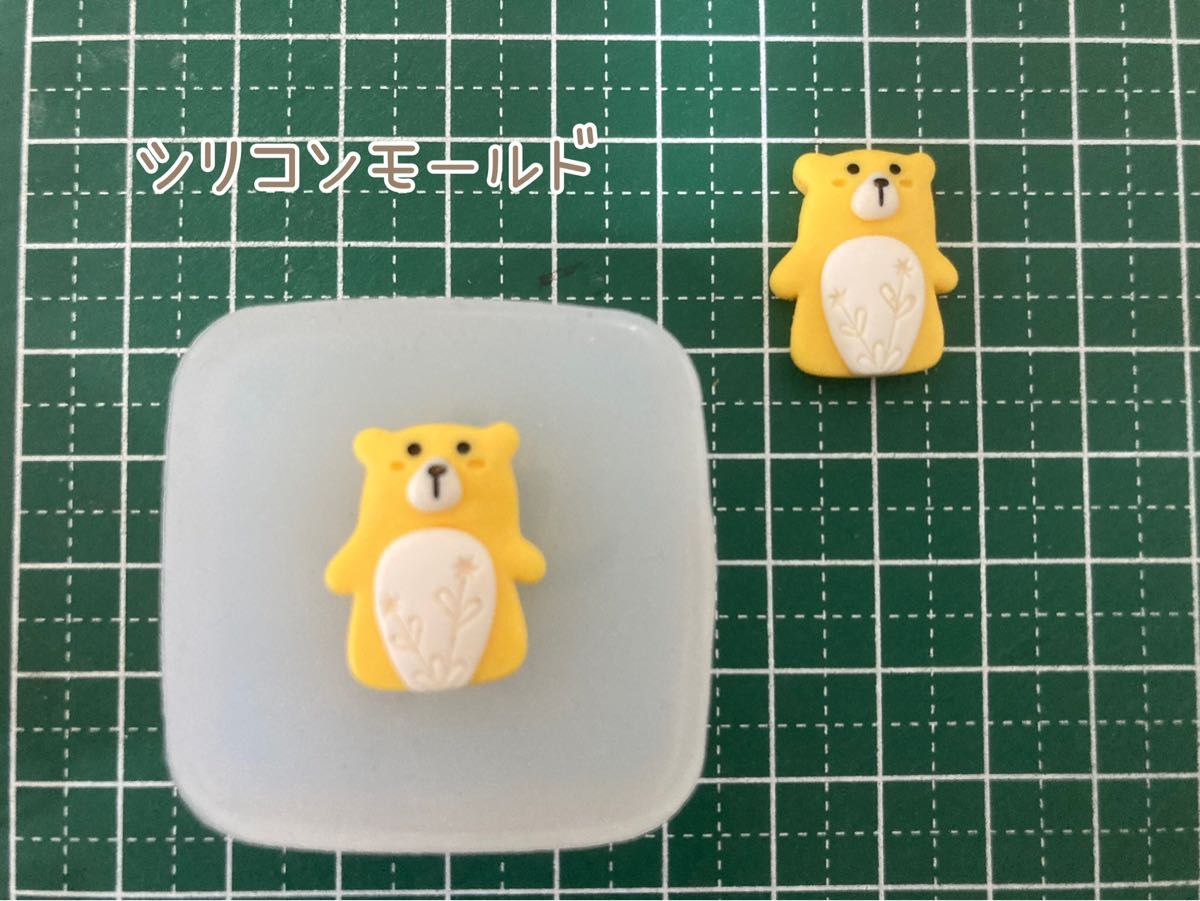 ハンドメイド シリコンモールド 動物 クマハンドメイド シリコンモールド