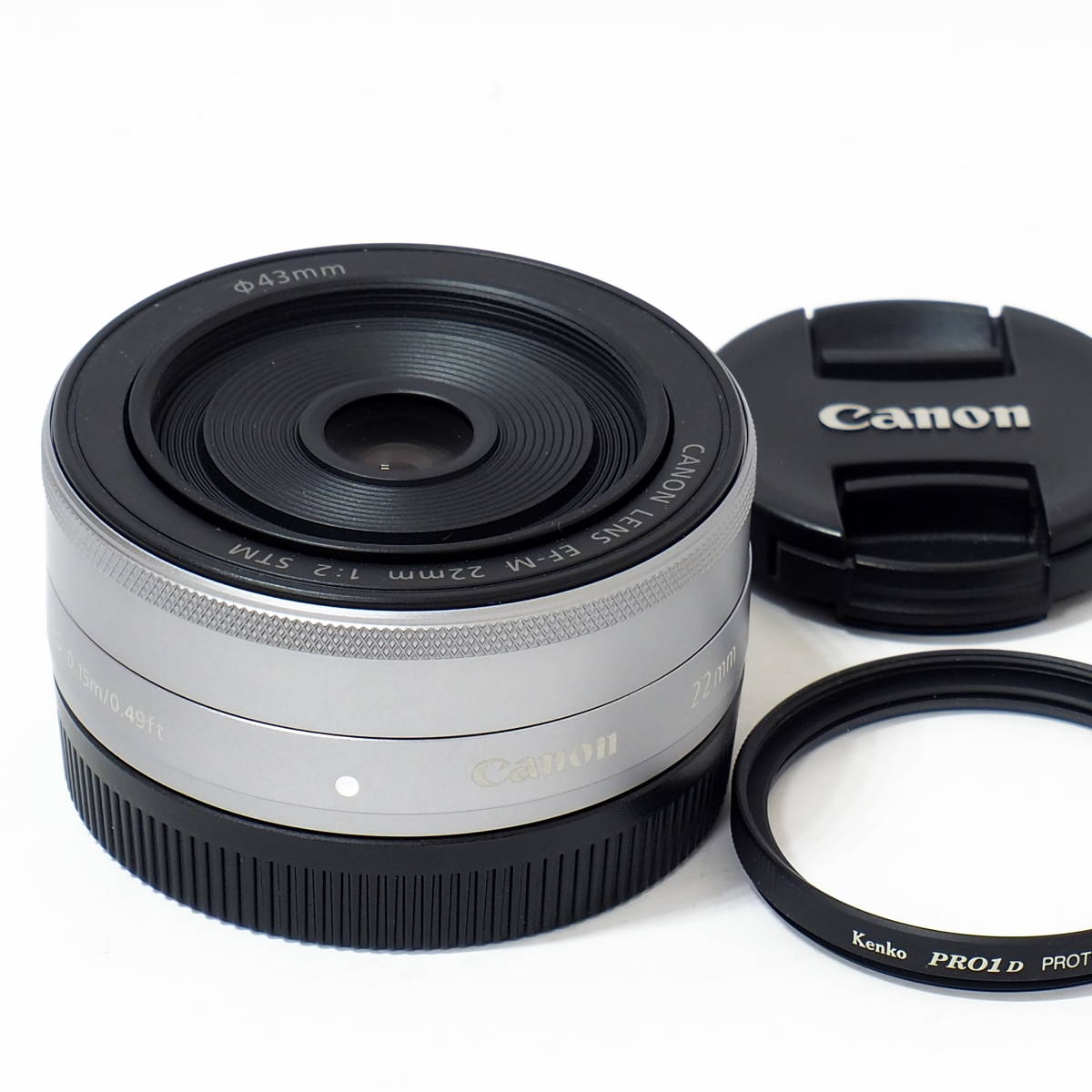 Canon EF-M 22mm F2 STM SILVER for EOS M2 M3 M5 M6 Mark II M10 M100