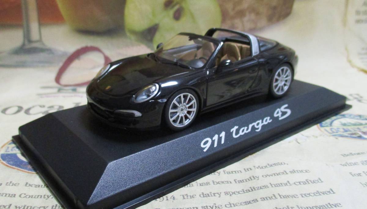 ★レア絶版*ディーラー限定*Minichamps PMA*1/43*Porsche 911 (991) Targa 4S 2013 ブラック
