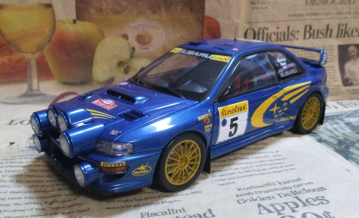 AUTOart 1/43 SUBARU IMPREZA WRC 1999 #5 Monte Carlo オート AUTOart 1/43 SUBARU IMPREZA WRC 1999 #5 Monte Carlo オート