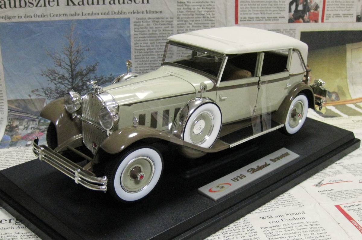 ★レア絶版*Signature Models*1/18*1930 Packard Brewster Convertible Sedan タン/コーヒー≠フランクリンミント