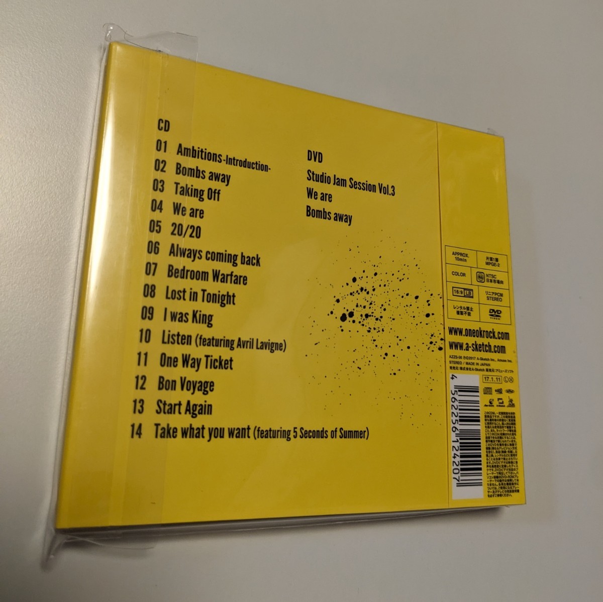 M 匿名配送 ONE OK ROCK Ambitions 初回限定盤 CD＋DVD 4562256124207_画像2