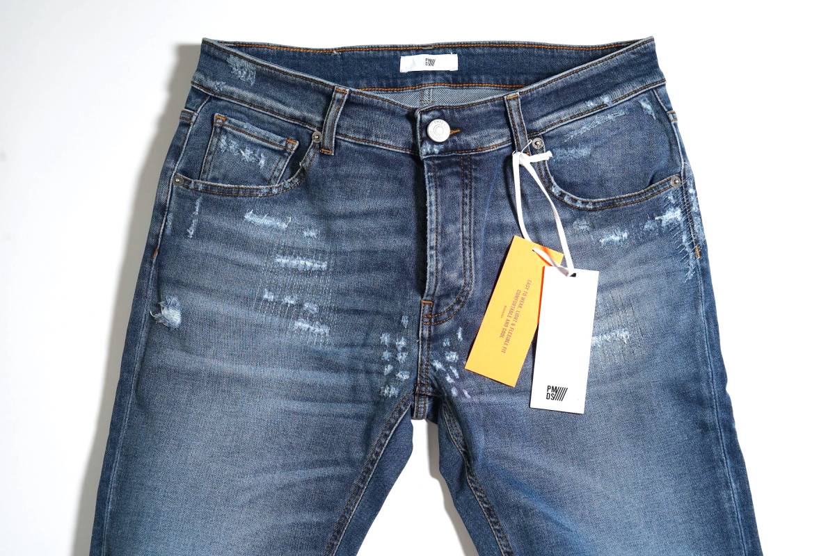 【新品/正規品】定価3.5万 W32 PMDS PREMIUM MOOD DENIM SUPERIOR ストレッチ デニム ディースクエアード と同工場にて生産 イタリア製_画像1