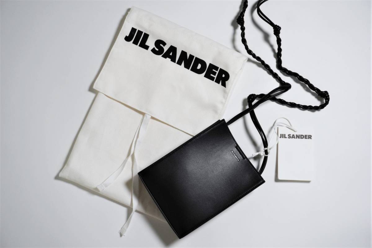 【新品未使用タグ付】定価10万 JIL SANDER ジルサンダー TANGLE SMALL SHOLDER BAG タングル ショルダーバッグ ブラック 黒の画像1