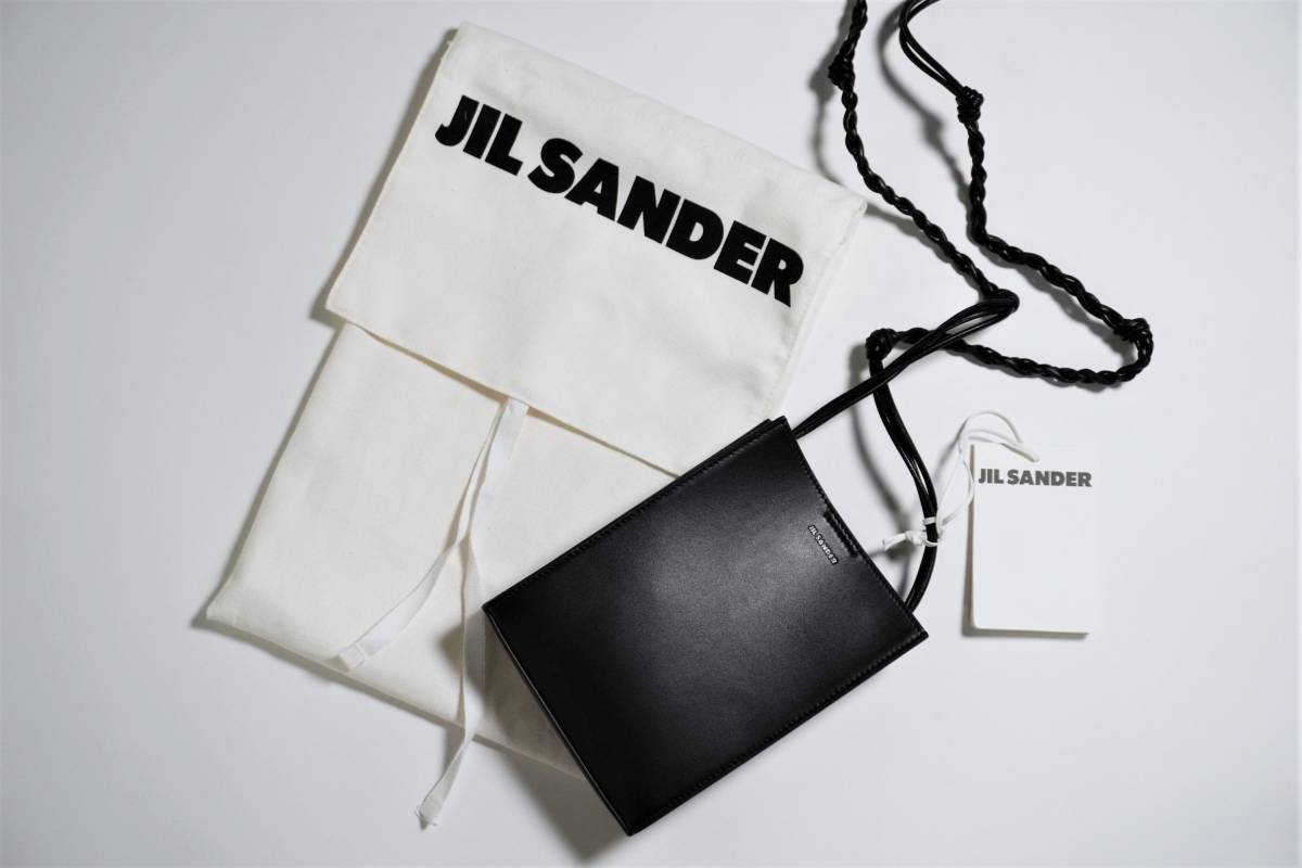 【新品未使用タグ付】定価10万 JIL SANDER ジルサンダー TANGLE SMALL SHOLDER BAG タングル ショルダーバッグ ブラック 黒_画像1