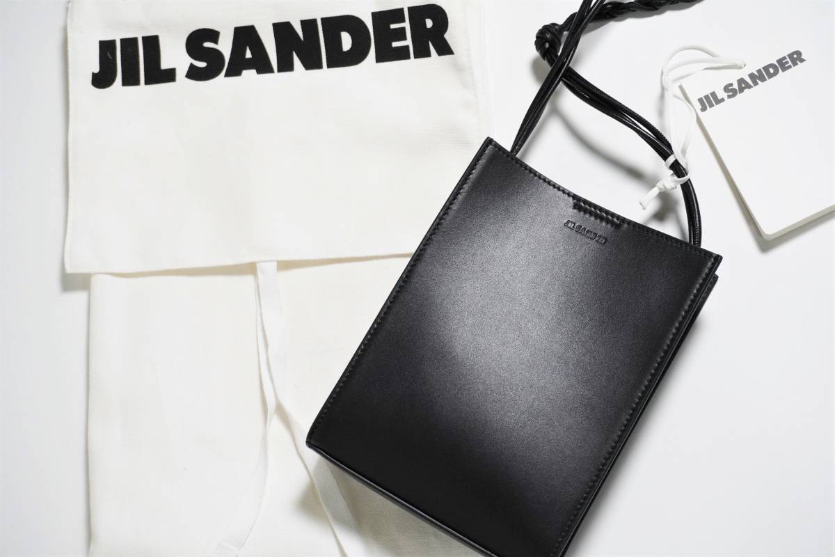 【新品未使用タグ付】定価10万 JIL SANDER ジルサンダー TANGLE SMALL SHOLDER BAG タングル ショルダーバッグ ブラック 黒の画像2