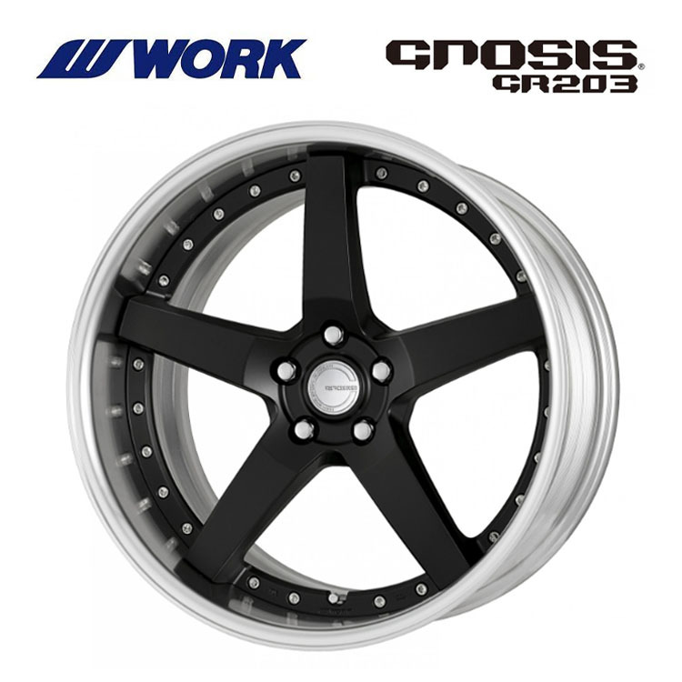 送料無料 ワーク GNOSIS GR203 FULL REVERSE DEEP RIM Odisk 12.5J-19 +82～－35 5H-120 (19インチ) 5H120 12.5J+82～－35【1本】