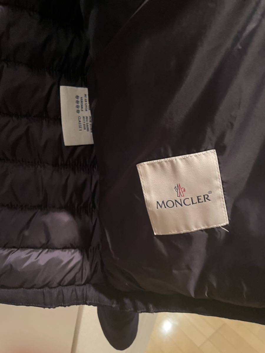 モンクレール Moncler ダウンジャケット ブルゾン ネイビー 紺 サイズ3（EU48相当）_画像3