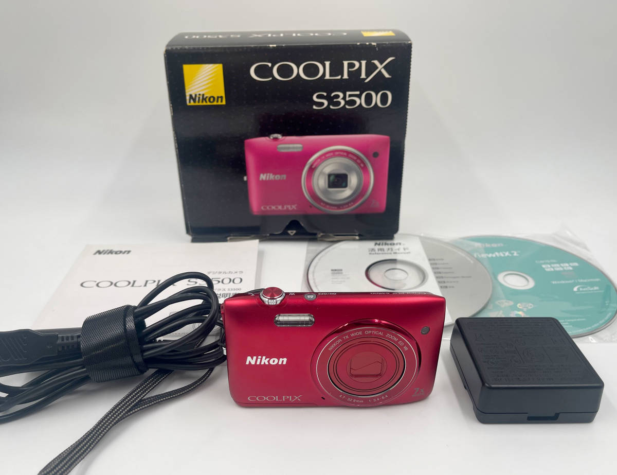 2022年新作 光学7倍ズーム S3500 COOLPIX デジタルカメラ ☆Nikon 有効