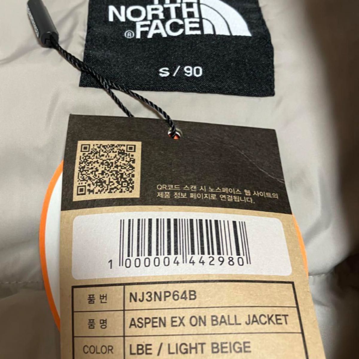 THE NORTH FACE  新品未使用　韓国正規　ノースフェイス  アスペン　EX オンボール　ジャケットSサイズ