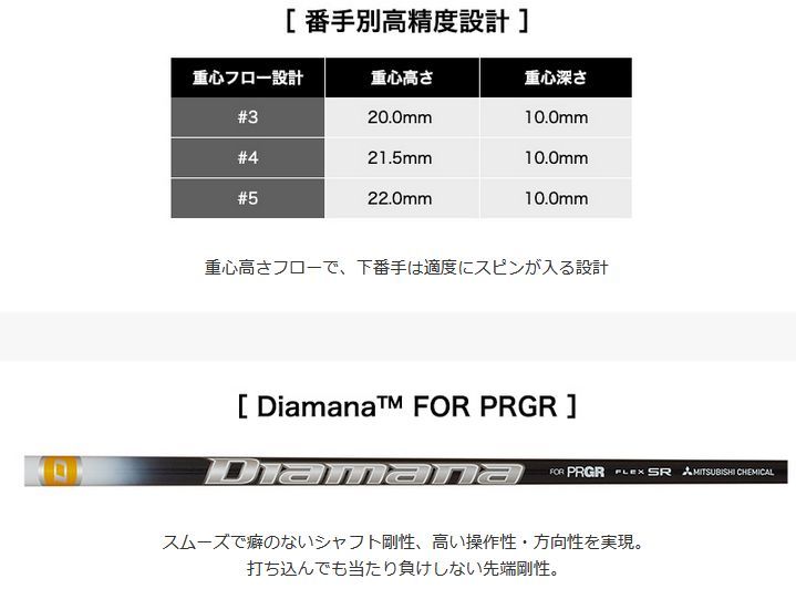 プロギア RS ユーティリティ ＃4 S Diamana FOR PRGR M-43 日本正規品 Mitsubishi ディアマナ 処分特価 在庫限り_画像6