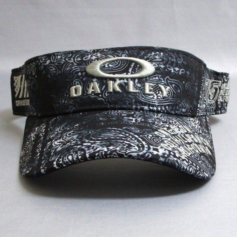 オークリー バイザー FOS901581-00G FIXED VISOR FA 23.0 ブラックプリント★送料無料 OAKLEY フィックスド ブラック PRINTサンバイザー_画像2