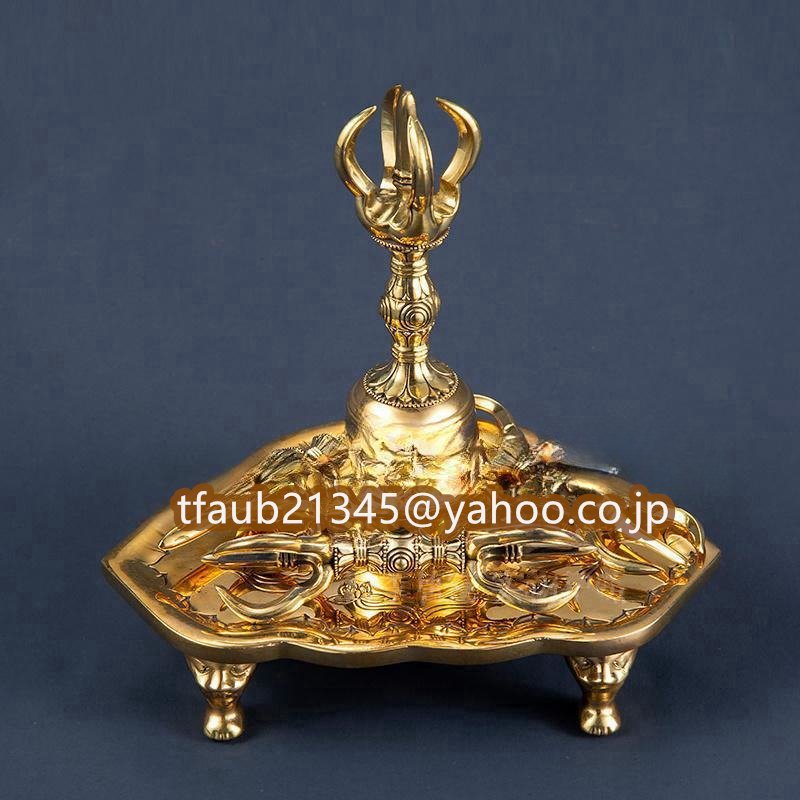 密教法具 寺院用仏具」真言宗 豆型 金剛杵/金剛鈴/金剛盤 5 密教法具 寺院用仏具」真言宗 豆型 金剛杵/金剛鈴/金剛盤 5