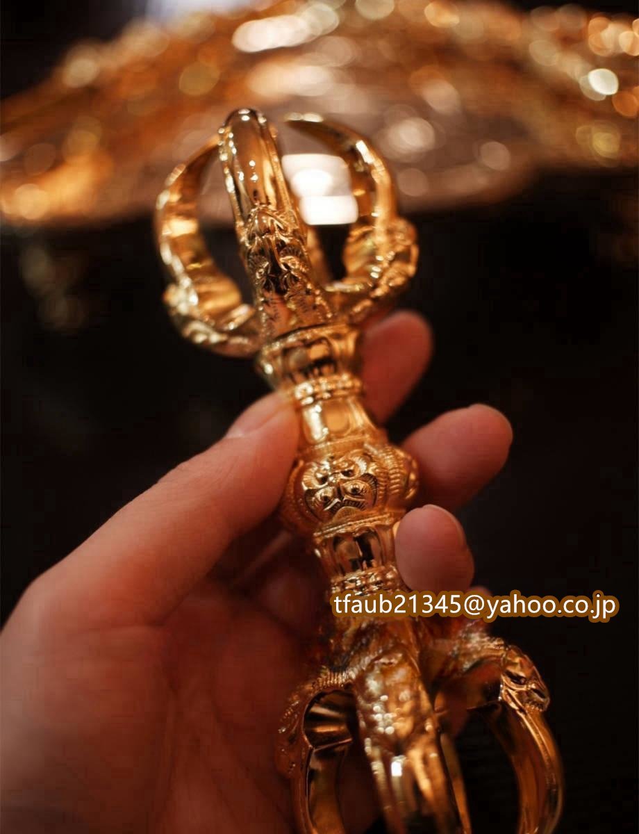 Bibian 比比昂- 「密教法具寺院用仏具」極上品真言宗五鈷杵金剛 Bibian 比比昂- 「密教法具寺院用仏具」極上品真言宗五鈷杵金剛