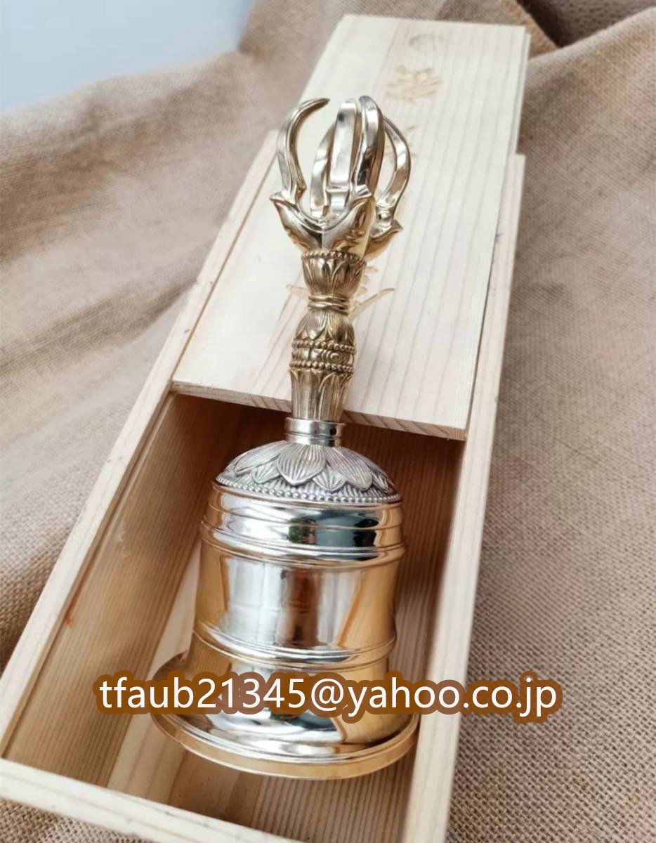 密教法具 寺院用仏具」真言宗 金剛鈴 仏教美術 仏具 銅製 磨き 密教法具 寺院用仏具」真言宗 金剛鈴 仏教美術 仏具 銅製 磨き