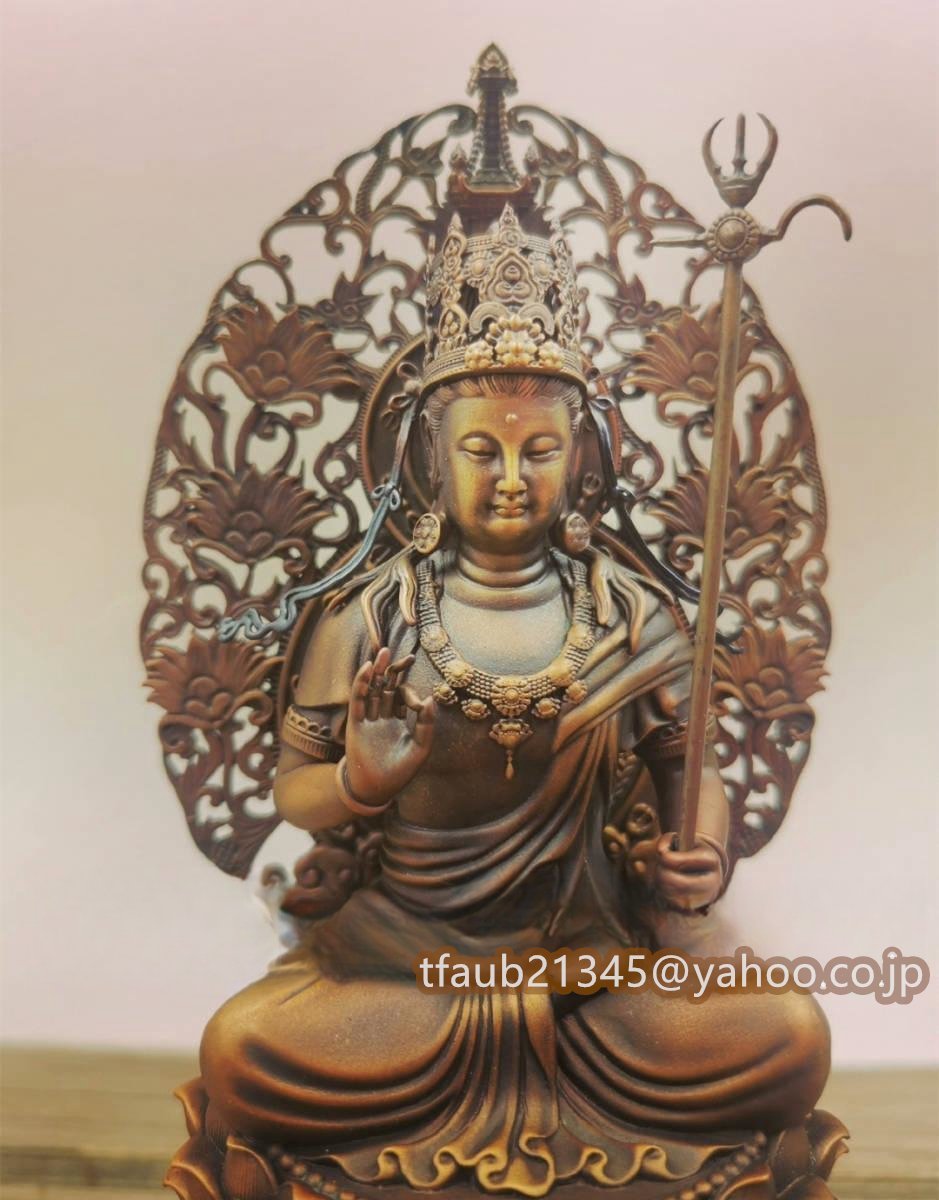 密教法具 寺院仏具」極上品 虚空蔵菩薩坐像 仏像 仏教工芸品 銅製 密教法具 寺院仏具」極上品 虚空蔵菩薩坐像 仏像 仏教工芸品 銅製
