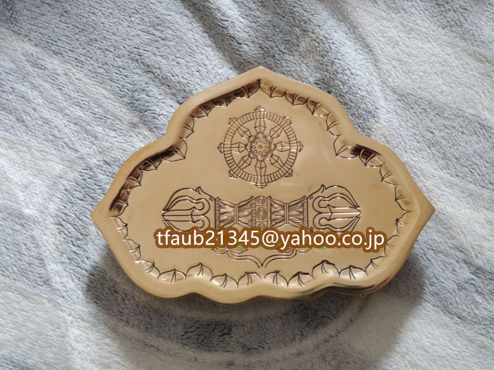 密教法具 寺院用仏具」鬼面型 金剛五鈷杵 青銅製磨き仕上げ 23cm 密教法具 寺院用仏具」鬼面型 金剛五鈷杵 青銅製磨き仕上げ 23cm