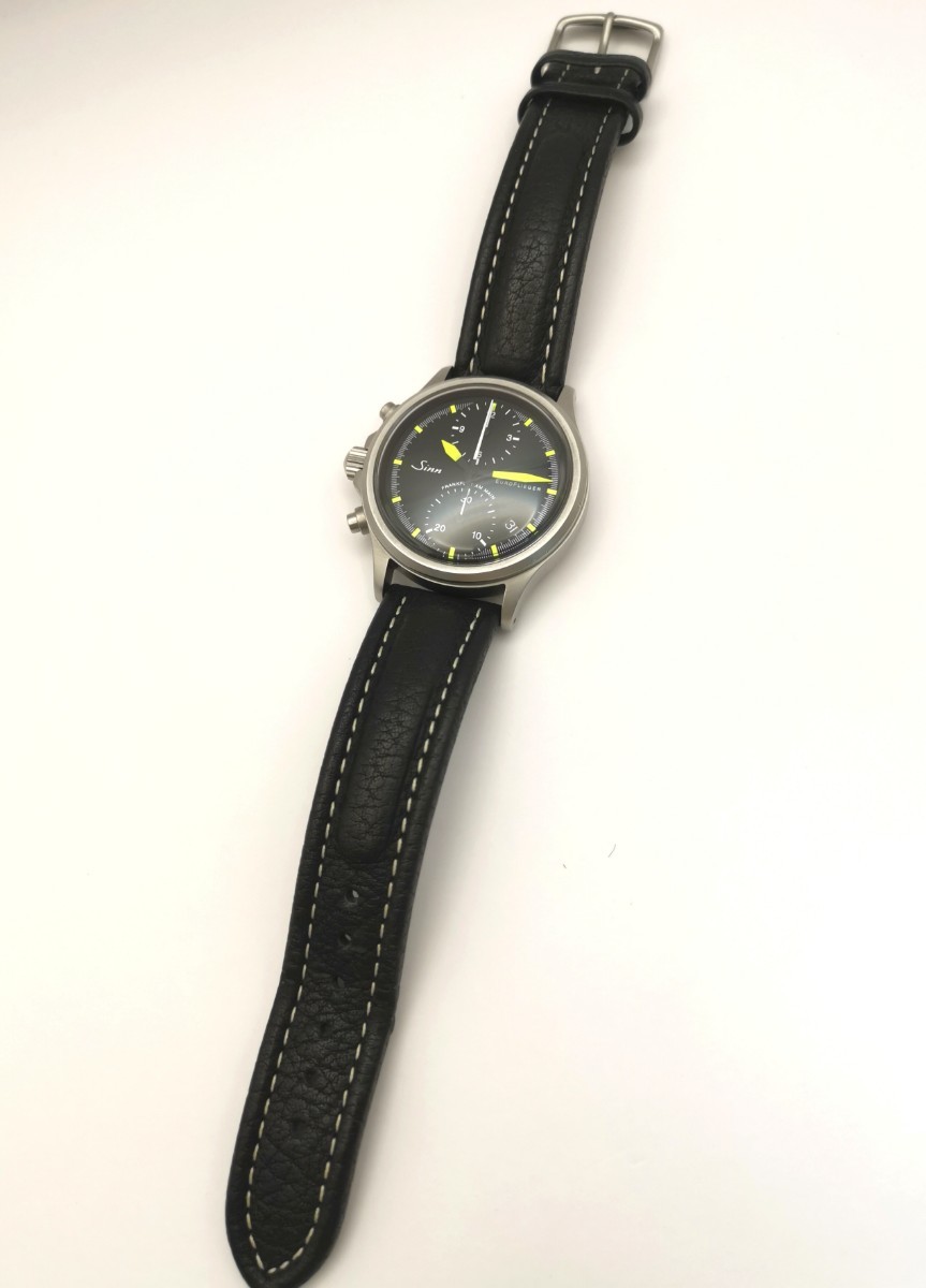  beautiful goods SINN 300ps.@ limitation 356 euro free ga- chronograph Gin 356.1947 EURO FLIEGER self-winding watch clock 