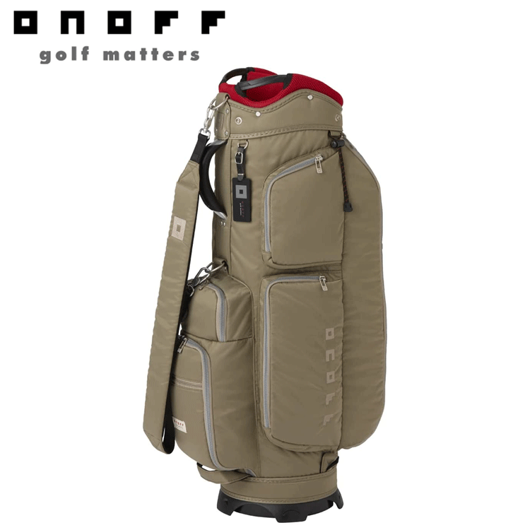 ONOFF Caddie Bag OB0422 【オノフ】【軽量】【キャディバッグ】【0422】【9.0型】【クレイベージュ】【CaddyBag】