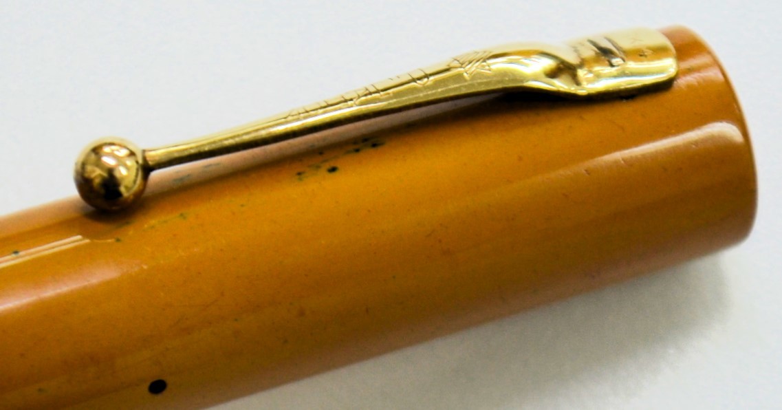 5 PLATON プラトン FOUNTAIN PEN 万年筆 ペン先 WARRANTED 14K GOLD 刻印 中古品 R14K ヴィンテージ 文具 文房具 筆記用具 希少 貴重 レア_画像5