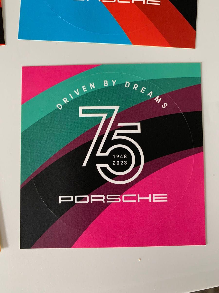ポルシェ75周年記念ステッカーセット　4枚　非売品　ノベルティ
