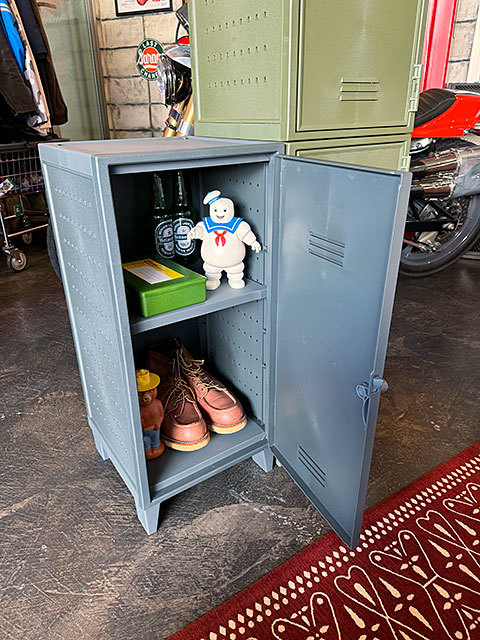  american school locker type storage case ( gray /2 pcs. set ) plastic peg cabinet 