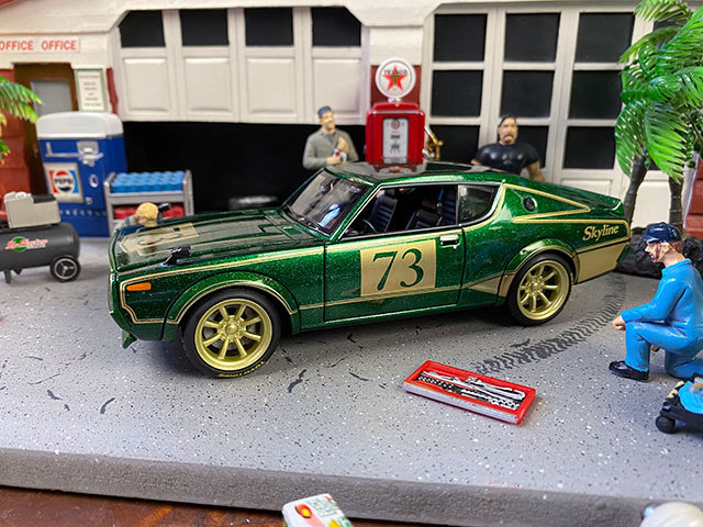 マイスト　1973年ニッサン　スカイラインGT-R　ケンメリ（KPGC110）　ダイキャストミニカー　1/24スケール_画像6