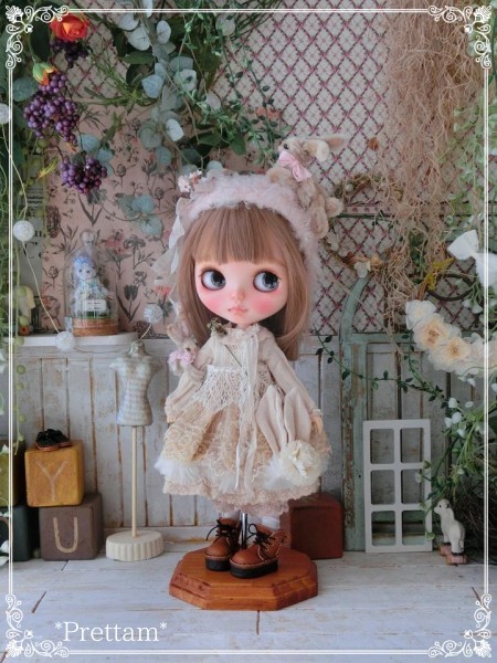 *Prettam*カスタムブライス＊*Sweet Lolita × Pink beige Rabbit...*.・＊*_画像5