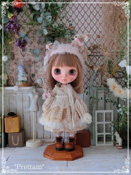 *Prettam*カスタムブライス＊*Sweet Lolita × Pink beige Rabbit...*.・＊*_画像8