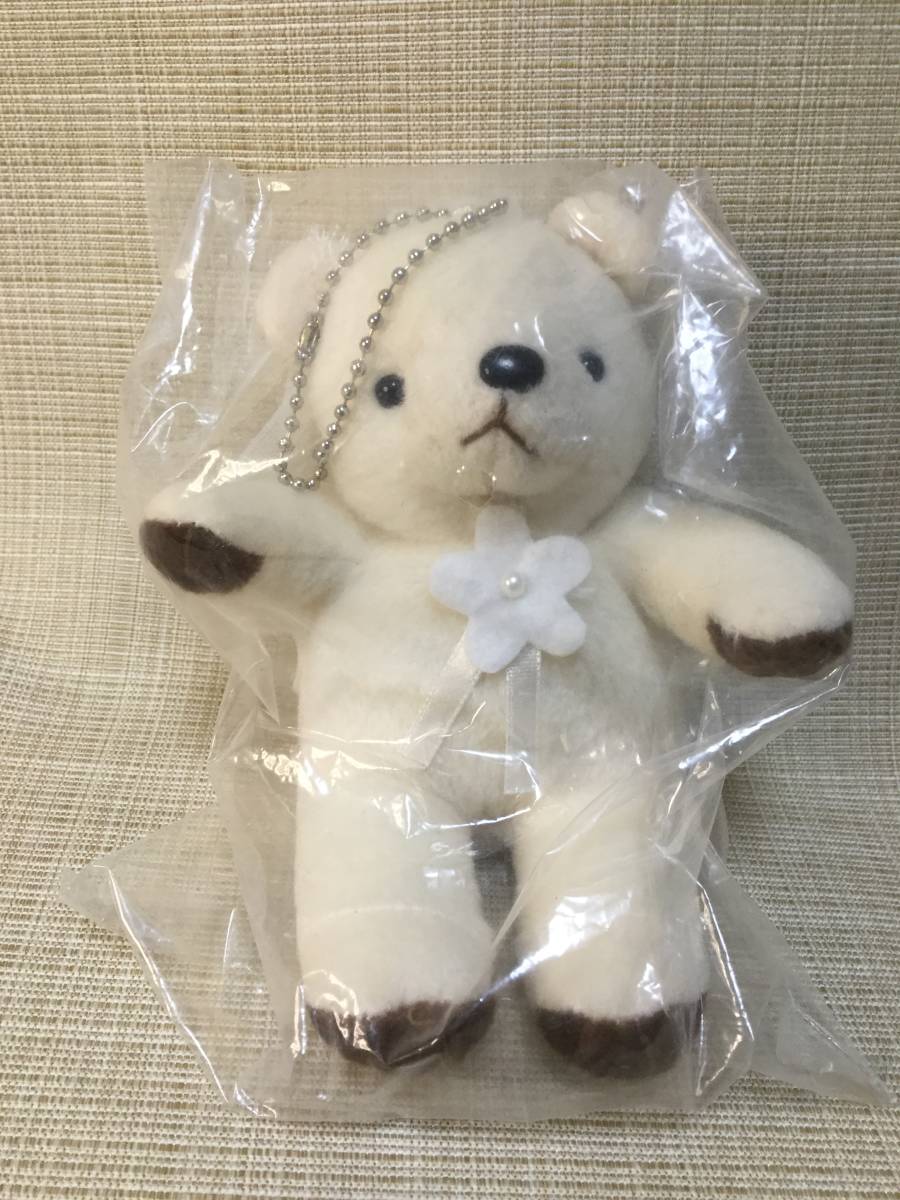  soft toy .. wedding veil ball chain mascot bear 