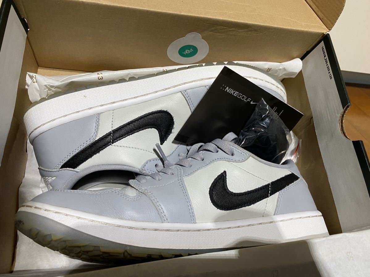 NIKE AIR JORDAN 1 GOLF WOLF GREY 28.0 中古品 US10 ウルフグレー ナイキ ジョーダン ゴルフ AJ1 トニーフィナウ_画像9