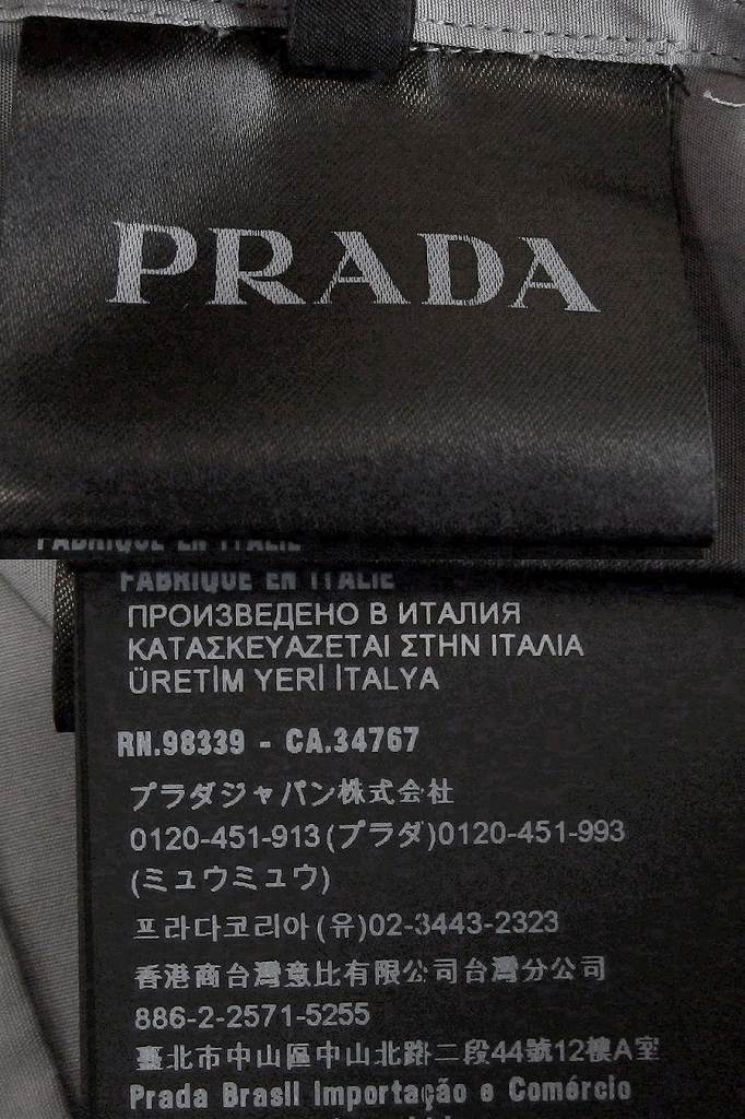 S*プラダ PRADA 【22AW】半袖コットンシャツ メンズ L スチールグレー sy4620207052_画像8