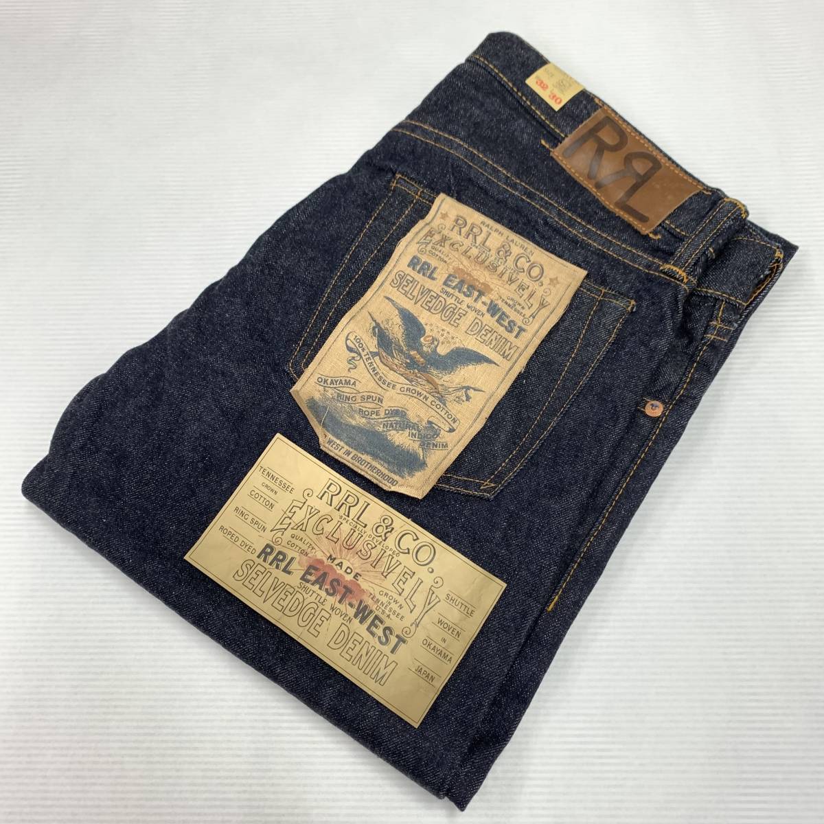 RRL ダブルアールエル セルビッチ デニム パンツ スリム フィット ミミ