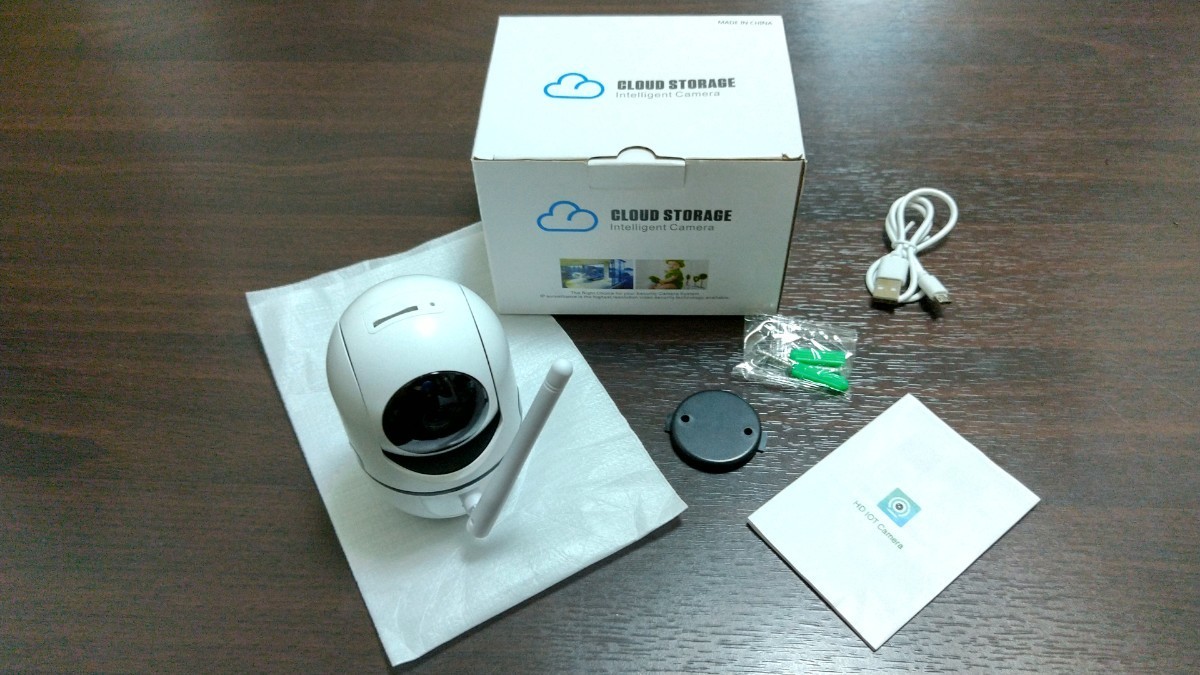 見守りカメラ HD IOT Camera ほぼ新品未使用 防犯カメラ ベビー ペットカメラ 家庭 音声 留守番 監視カメラ ワイヤレス _画像1