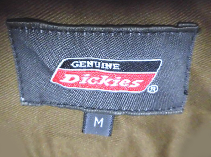 Dickies ディッキーズ 刺繍ロゴ ワークシャツ 長袖 TCツイル ボタンシャツ OLV M 使用僅 美品/ベンデビ レッドキャップ_画像6
