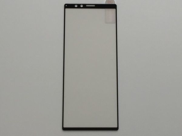 Xperia 1 SO-03L SOV40 802SO 9H 0.26mm 枠黒色 強化ガラス 液晶保護フィルム 2.5D L060_画像2