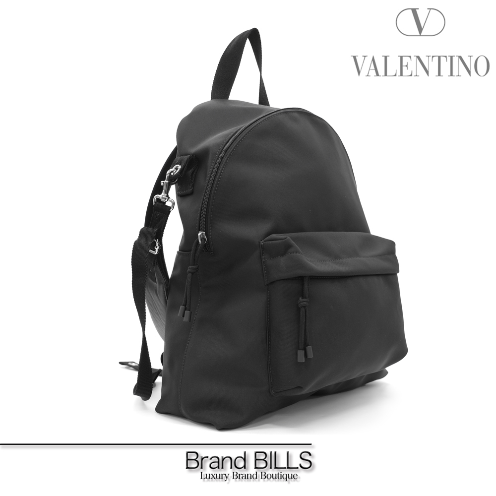 未使用品 VALENTINO ヴァレンティノ リュックサック バックパック ショルダーバッグ 2WAY ハンドバッグ ブラック