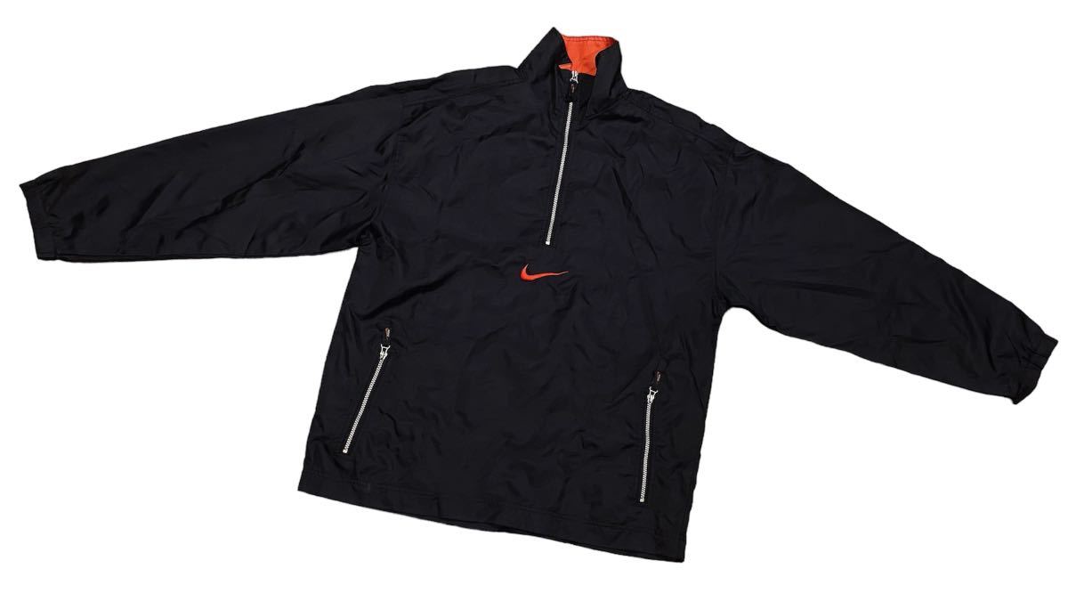 入手困難】NIKE 90s ナイロンジャケット L ハーフジップ 銀タグ 極希少