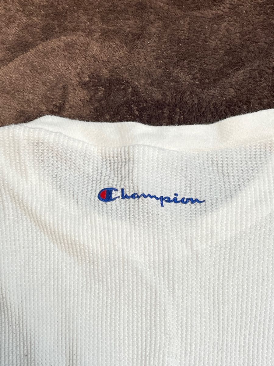 Champion チャンピオン ワッフル生地 カットソー 長袖 シャツ ロングスリーブ