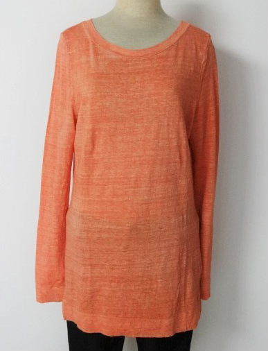 【45rpm フォーティーファイブ】 ◆ 『 薄手の長袖Tシャツ カットソー (オレンジ)　size2 』　日本製_画像1